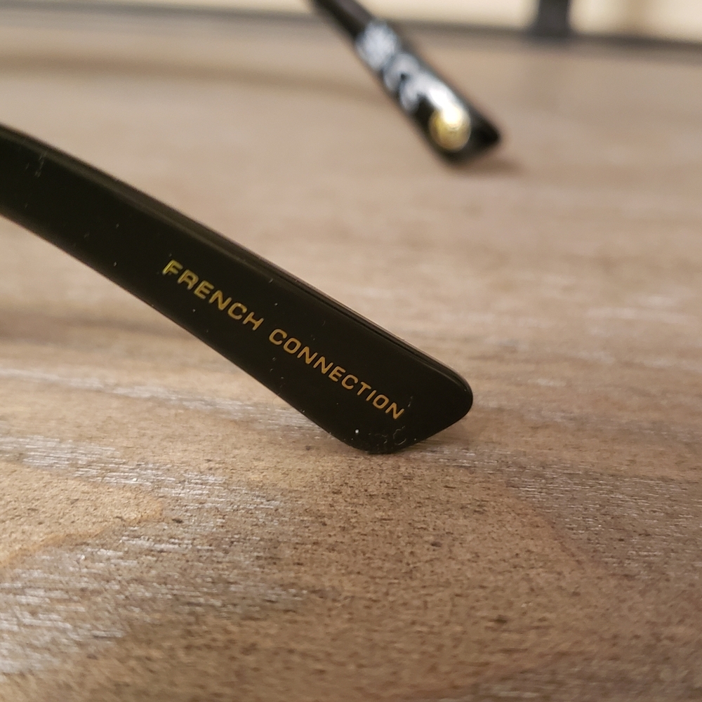 French Connection Black Rectangular Sunglasses - image 5